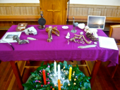 The Still Centre - Advent Wreath and inspirational objects